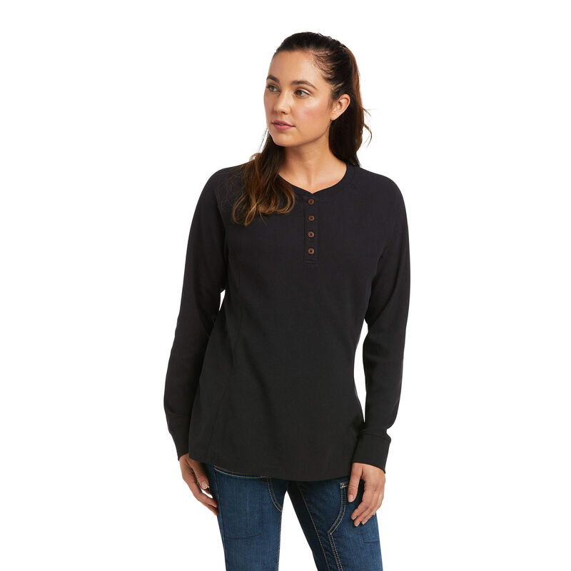 Ariat Hemden Damen - Rebar Thermal Schwarz ( SHNXW-3681 )
